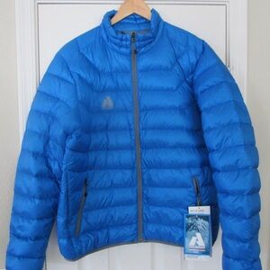 Eddie Bauer First Ascent 800 Down Puffer Jacket MEN'S Large Whittaker BLUE, NEW